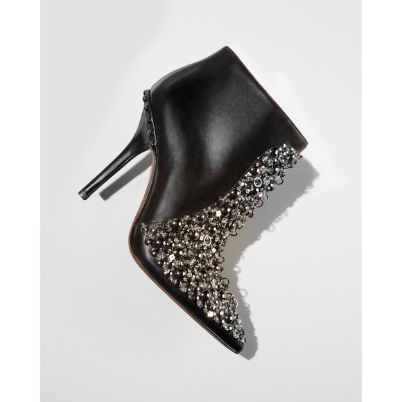 Vera Wang Beacon Jeweled Leather Bootie - Picture 2 of 13